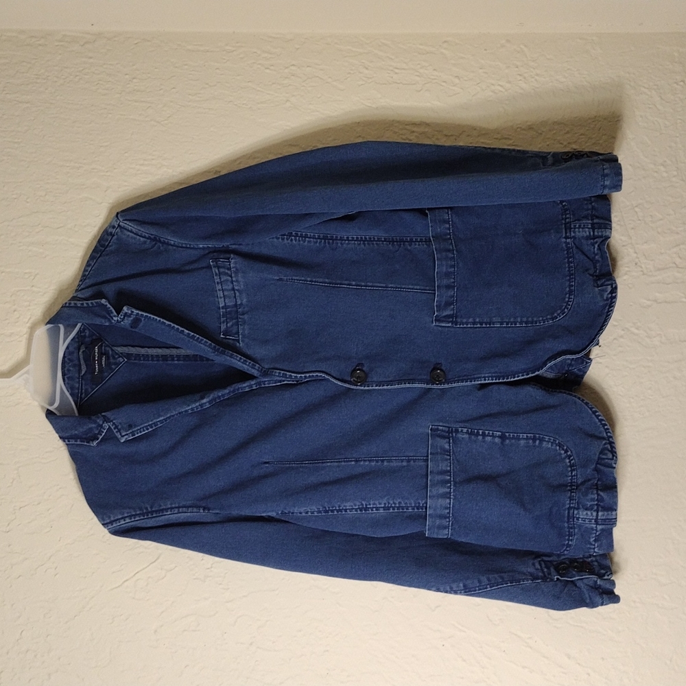 Tommy Hilfiger blazer women's blue jacket Two button